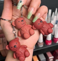 2 in 1 Keychain Bear Matte Lipstick (Pack of 2, Assorted) - Faydekasauda