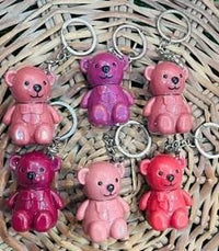 2 in 1 Keychain Bear Matte Lipstick (Pack of 2, Assorted) - Faydekasauda