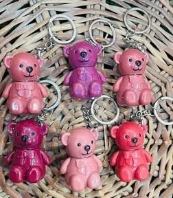 2 in 1 Keychain Bear Matte Lipstick (Pack of 2, Assorted) - Faydekasauda