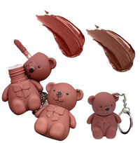 2 in 1 Keychain Bear Matte Lipstick (Pack of 2, Assorted) - Faydekasauda