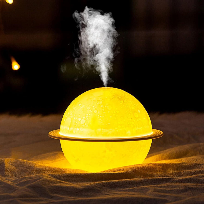 2 In 1 Moon Lamp Cool Mist Humidifiers Essential Oil Diffuser - Faydekasauda