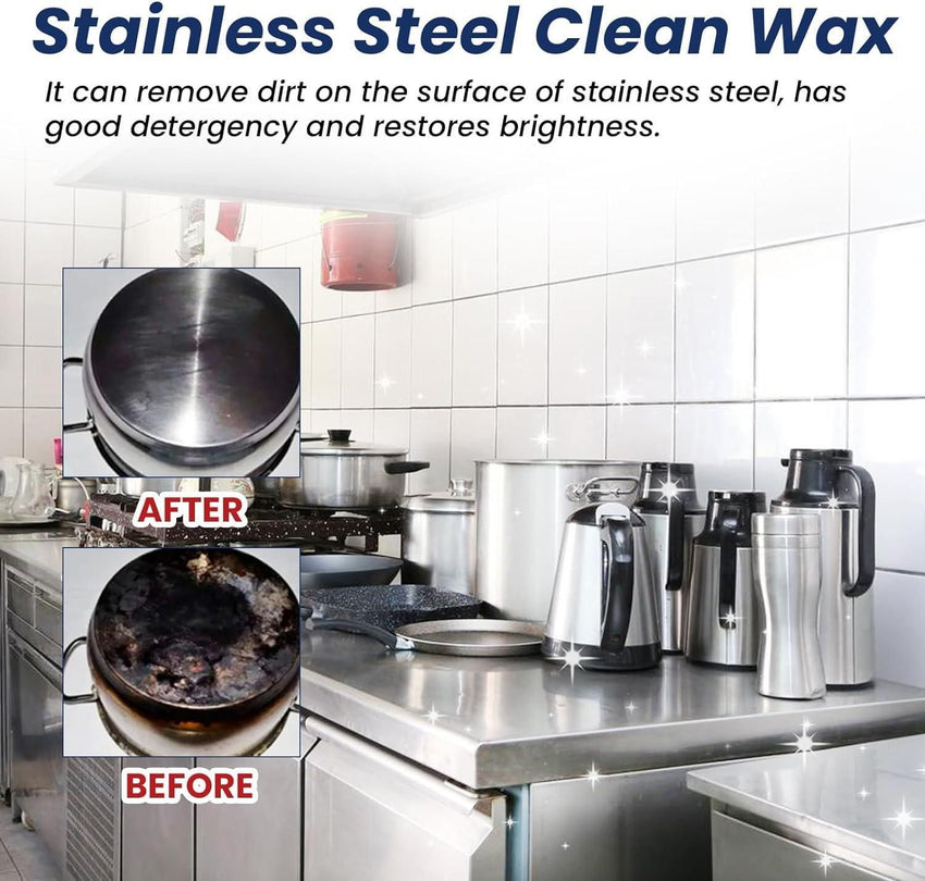Stainless Steel Cleaning Wax- 100g - Faydekasauda