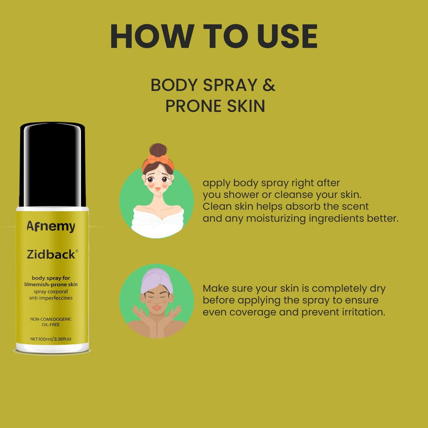 Afnemy Zidback Body Spray 100ML (Pack of 2) - Faydekasauda