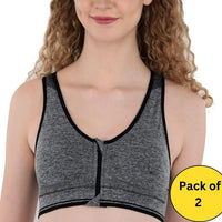 Women Sports Lightly Padded Bra (Pack of 2) - Faydekasauda