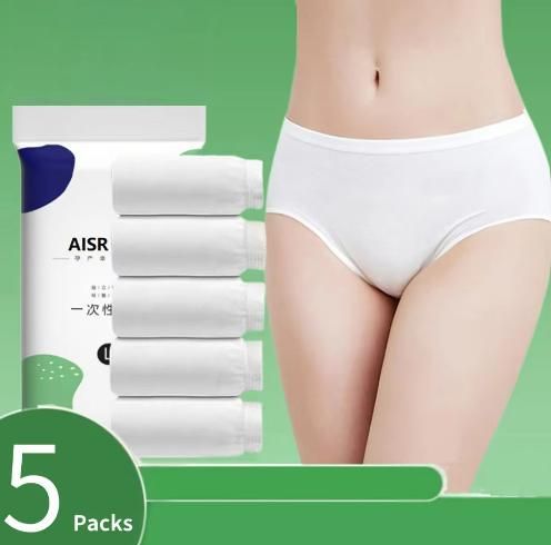 Intimates of Maternity Premium Disposable Cotton Underwear (Pack of 5) - Faydekasauda