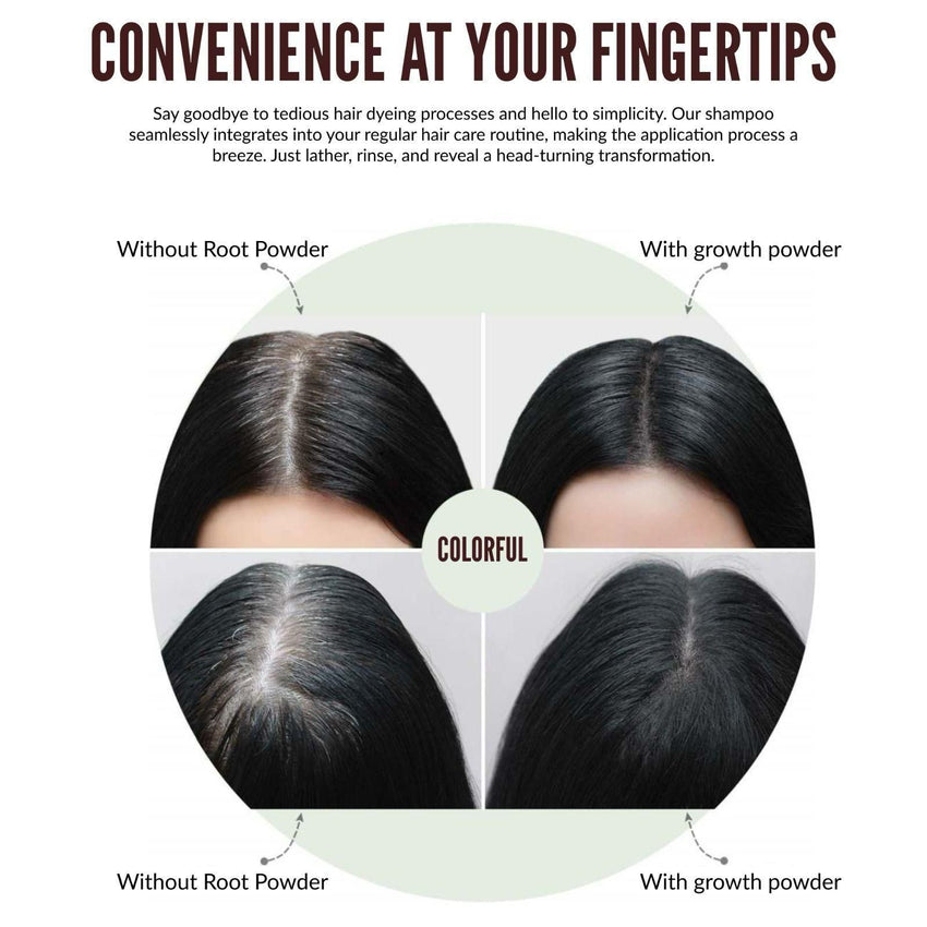 Revitalize Your Hair with Colorful Plant Hair Dye 100ml Comb Shampoo (Pack of 2) - Faydekasauda