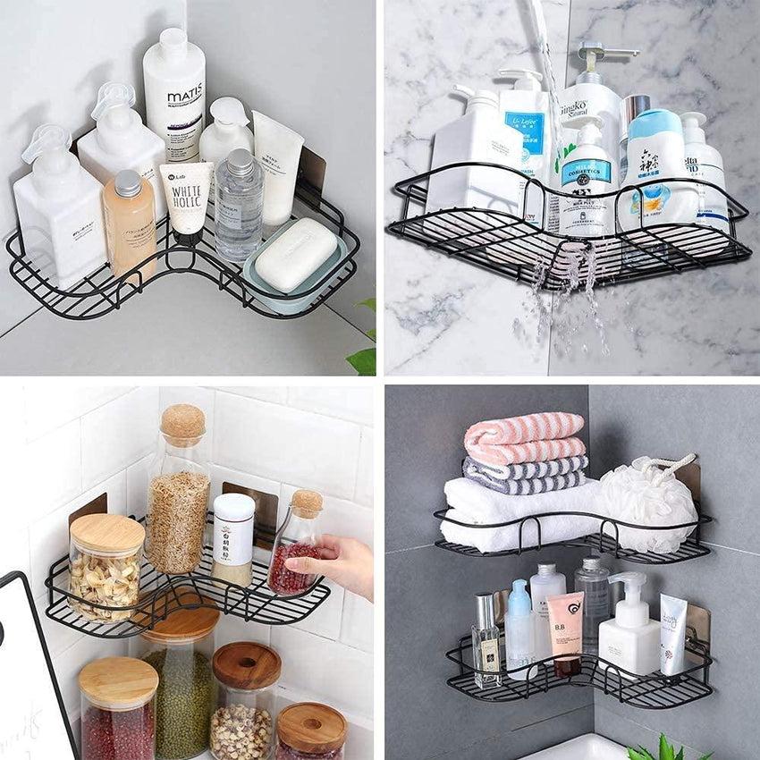 Metal Bathroom Corner Rack Storage Shelves - Faydekasauda
