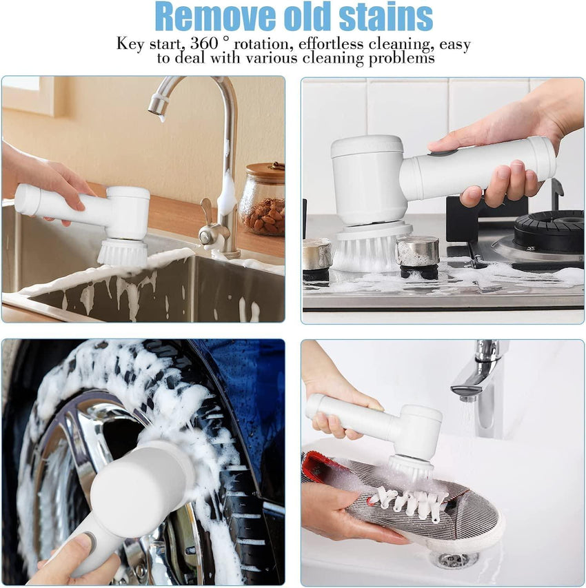 5 in 1 Handheld Bathroom Cleaning Brush - Faydekasauda