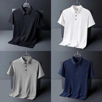Poly Matte Solid Half Sleeves Mens Polo T-Shirt Pack Of 4 - Faydekasauda