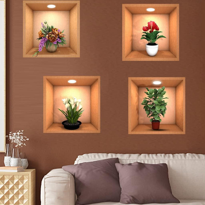 Removable Wall Decor Stickers (Set of 4) - Faydekasauda