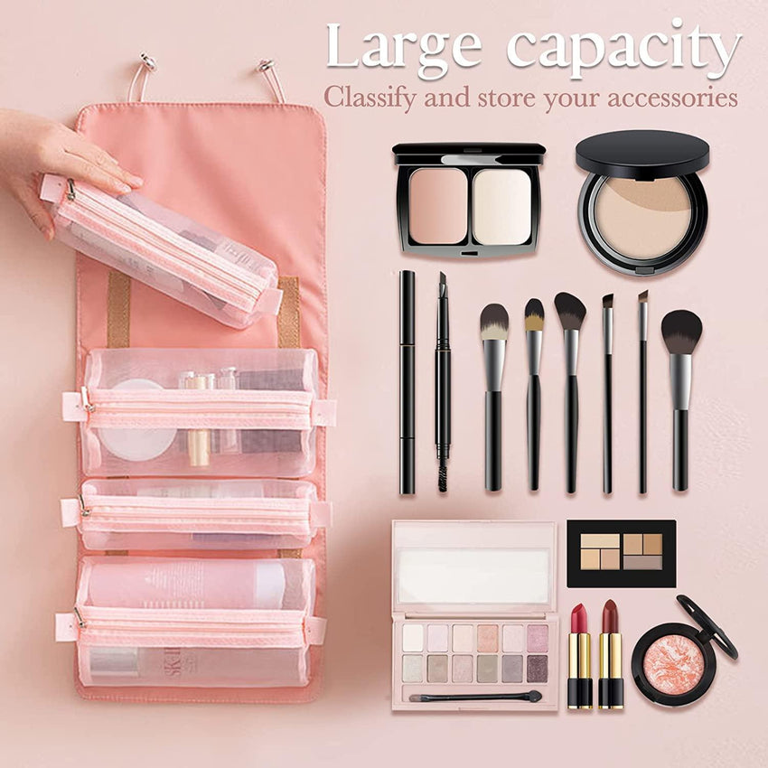 FLYNGO Solid 7 Cms Cosmetic Pouch(Pink) - Faydekasauda