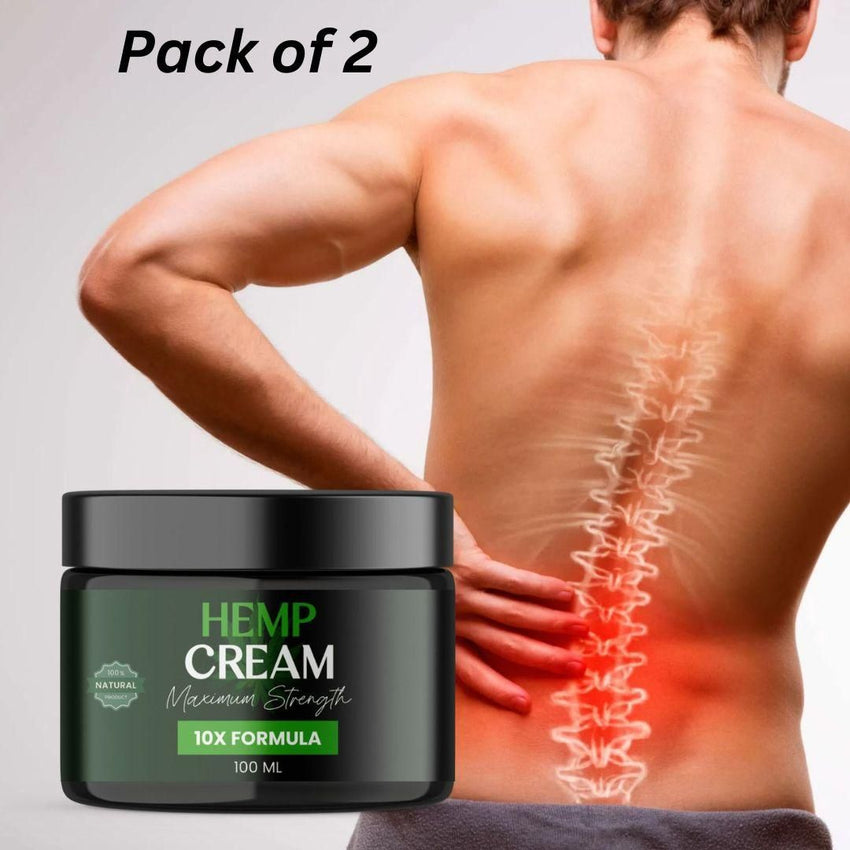 Hemp Cream Maximum Strength 10X Formula 100ML (Pack of 2) - Faydekasauda