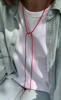 Long Luxurious self-tie labradorite Necklace (Pack of 2) - Faydekasauda