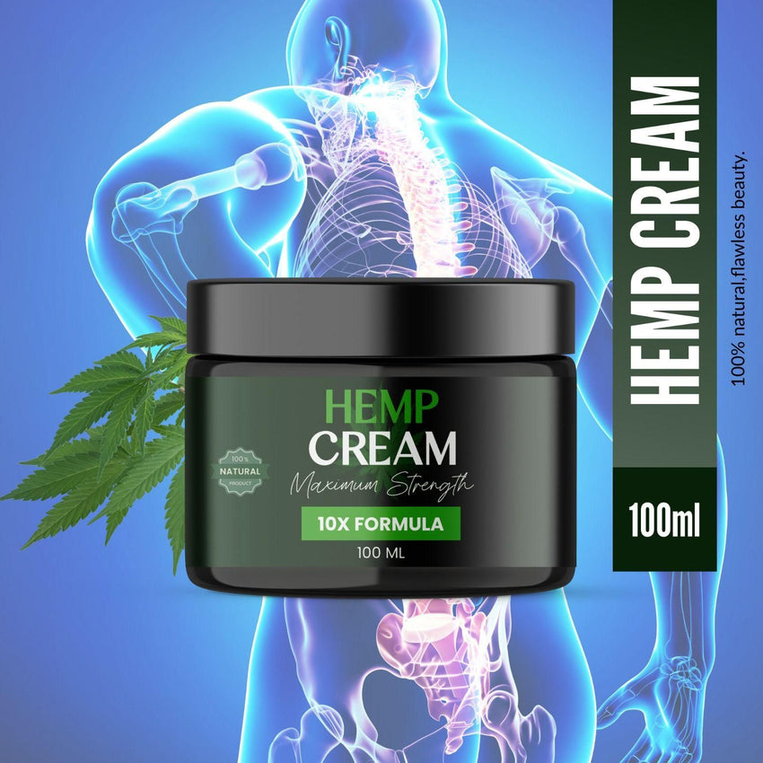 Hemp Cream Maximum Strength 10X Formula 100ML (Pack of 2) - Faydekasauda