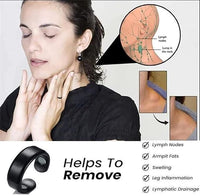 Lymphatic Drainage Therapeutic Magnetic Ring for Men and Women ( Black ) - Faydekasauda