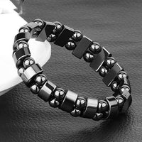 Magnetic Sugar Control Bracelet,Unisex Stylish Health Care Magnetic Black Stone Therapy Bracelet - Faydekasauda