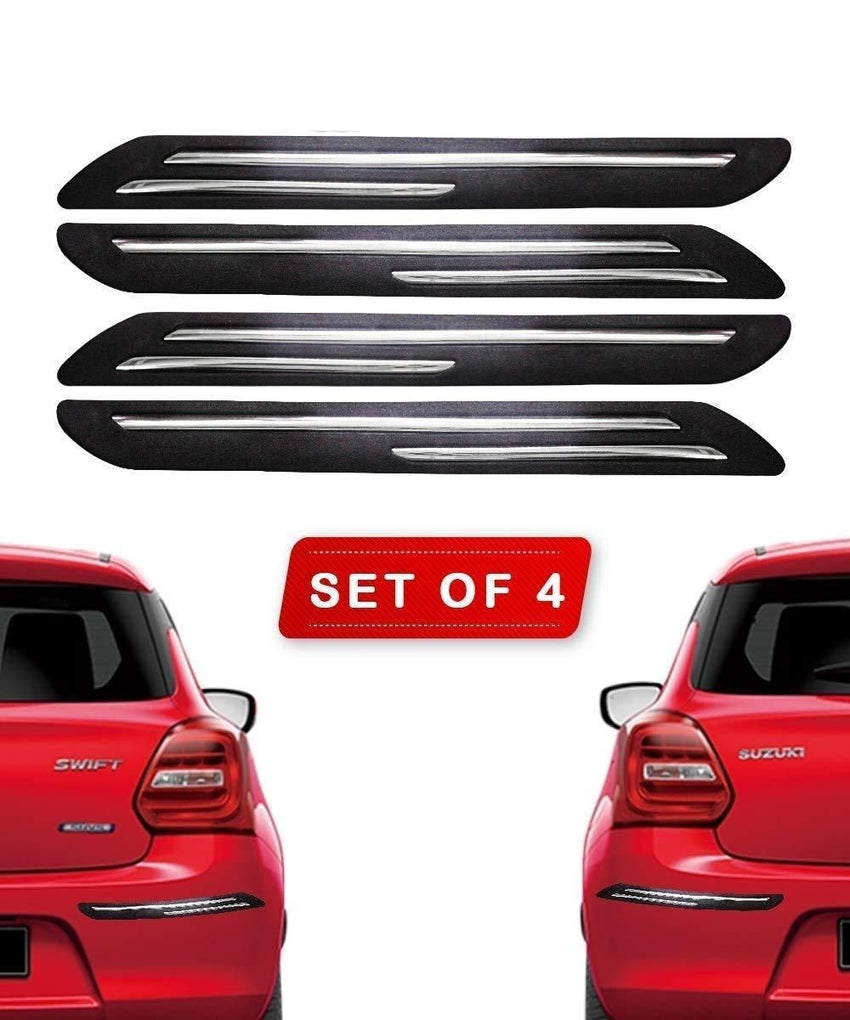 Rubber Car Bumper Protector Guard (Pack of 4)