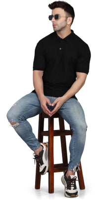 Men's Half Sleeves Polo Neck T-shirt - Faydekasauda
