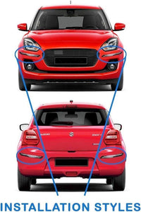 Rubber Car Bumper Protector Guard (Pack of 4)