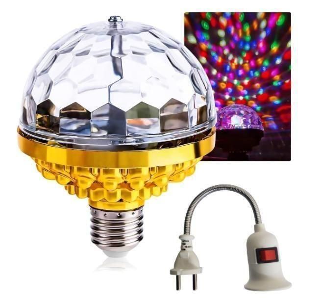 Rotating Magic Ball Light with Lamp Holder Set - Faydekasauda