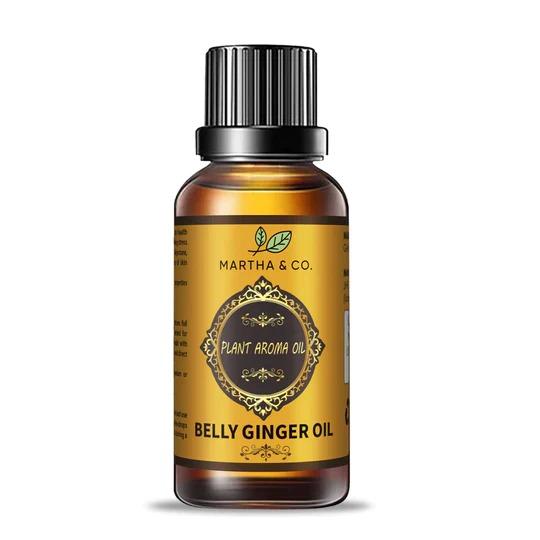 Belly Drainage Ginger Oil, Slimming Tummy Ginger Oil, Ginger Essential Oil for Swelling and Pain Relief, Care for Skin (Pack of 2, 30ML)