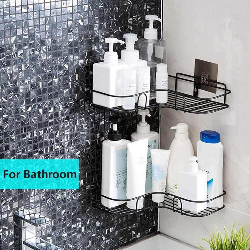 Metal Bathroom Corner Rack Storage Shelves - Faydekasauda