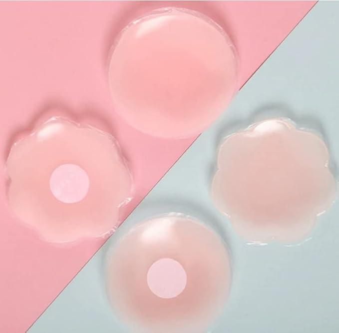 4 Pairs Nipple Covers Reusable Adhesive Nipple Covers - Faydekasauda