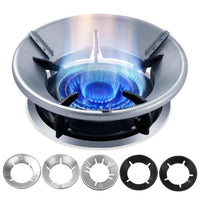 Gas Stove Cover Disk-Windshield Bracket Gas Stove Energy Saving Cover Disk Fire Reflection Windproof Stand(Pack of 2) - Faydekasauda