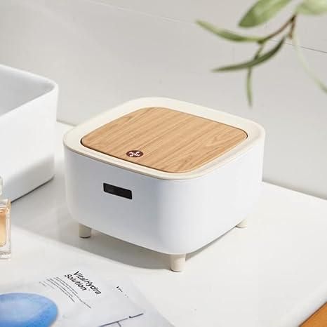 Classy Desktop Push Button Trash Bin