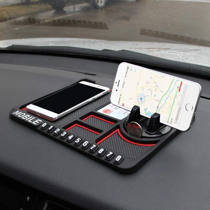 HSR Car Accessories Multifunction Phone GPS Holder Anti-Slip Silicone Pad and Car Mobile Holders for Car Dashboard - Faydekasauda