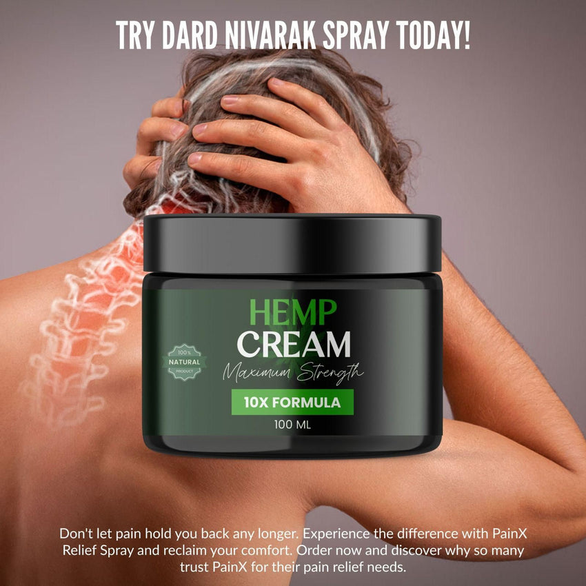 Hemp Cream Maximum Strength 10X Formula 100ML (Pack of 2) - Faydekasauda