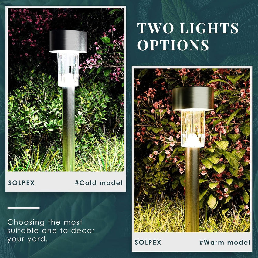 Solar Pathway Led Lights For Outdoor (Packof 2) - Faydekasauda