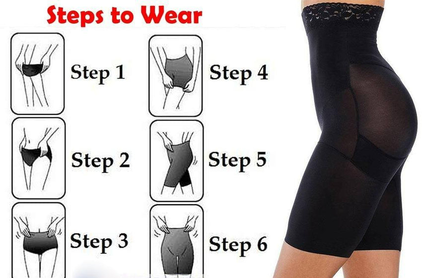 4-in-1 Quick Slim Tummy, Back, Thighs, Hips Body Shaper (Pack of 2) - Faydekasauda
