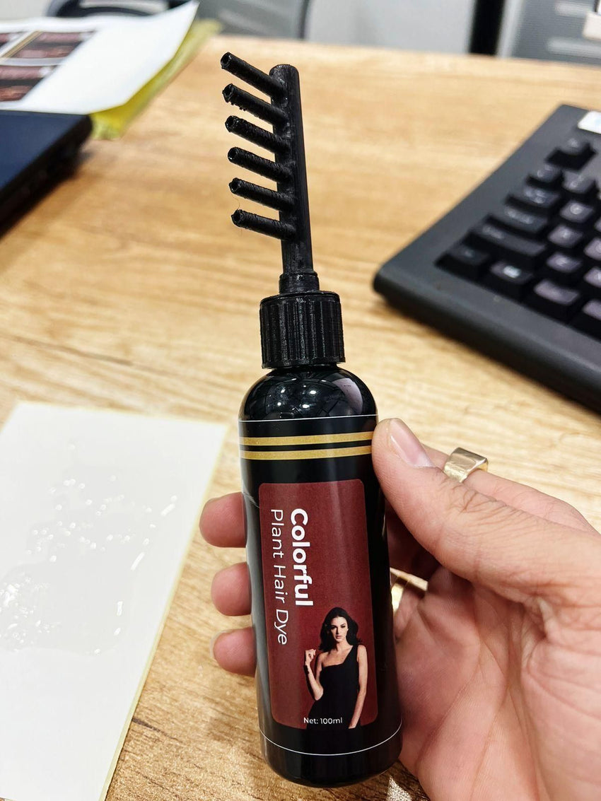 Revitalize Your Hair with Colorful Plant Hair Dye 100ml Comb Shampoo (Pack of 2) - Faydekasauda