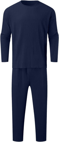 Men's Solid Round Neck Co-ord Set - Faydekasauda