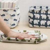 Cotton And Linen Desktop Storage Basket (1pc ) - Faydekasauda