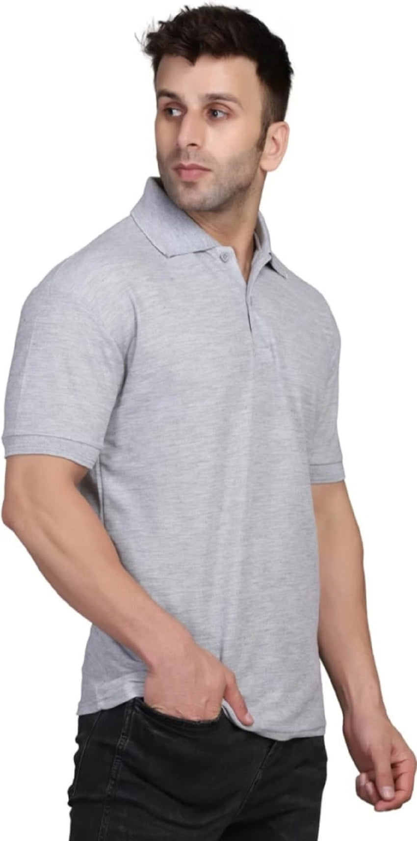 Men's Half Sleeves Polo Neck T-shirt - Faydekasauda