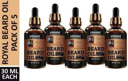 Donnara Organics 100 % Organic Royal Beard Oil (Pack Of 5) - Faydekasauda