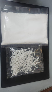 Pearl Soy Wax for Custom Candles 200gram + 50 Wicks - Faydekasauda