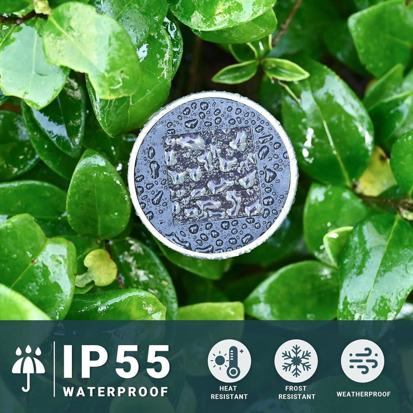 Solar Pathway Led Lights For Outdoor (Packof 2) - Faydekasauda