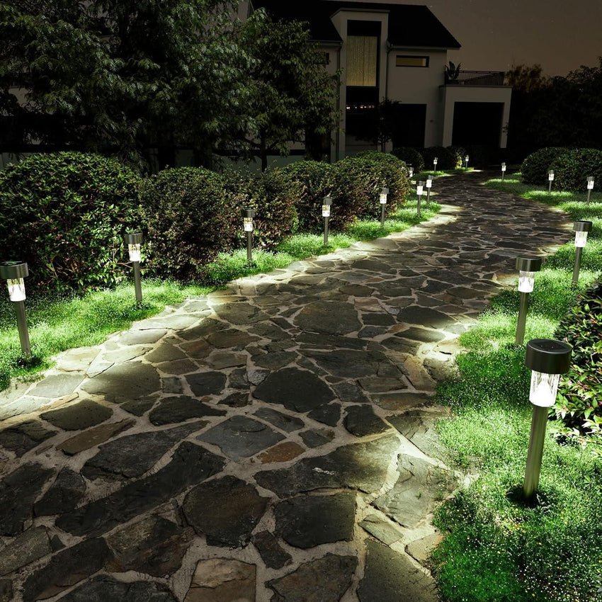 Solar Pathway Led Lights For Outdoor (Packof 2) - Faydekasauda