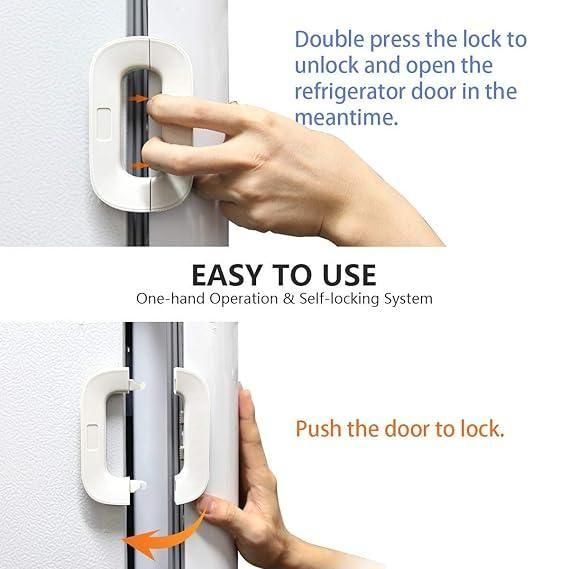 Refrigerator Lock l Cabinet Locks with Strong Adhesive - Faydekasauda