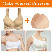 12 Pairs Triangle Sports Bra Inserts Push Up Breast Bra Insert Pads Removable - Faydekasauda