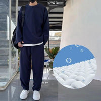 Men's Solid Round Neck Co-ord Set - Faydekasauda