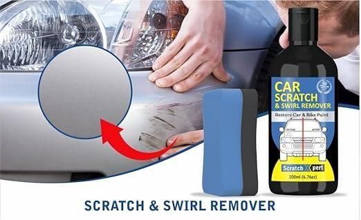 Car Body Scratch Remover and Repair Polishing Cream Kit with Sponge 200ML(Pack Of 2) - Faydekasauda