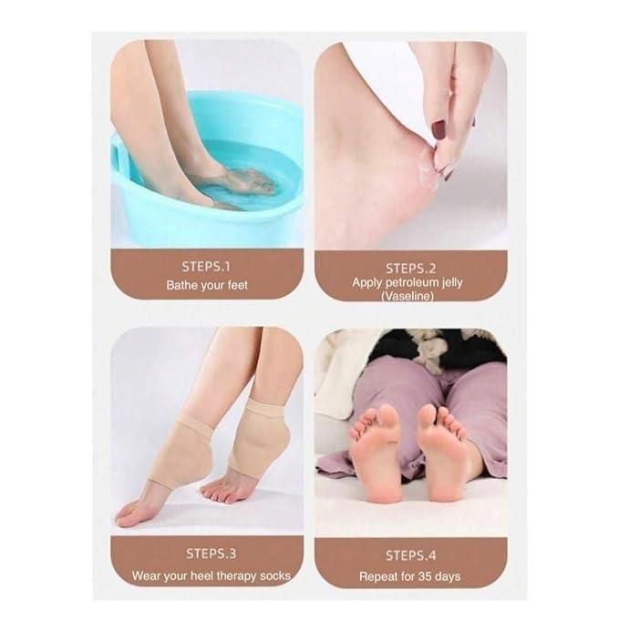 Heel Protectors for Cracked Heels Achilles Tendonitis Foot - Faydekasauda