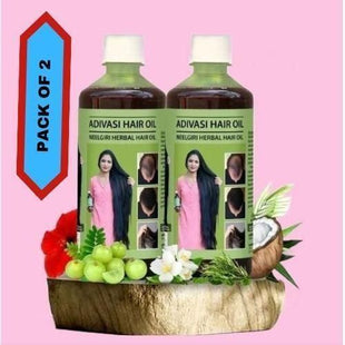 Adivasi Nilgiri Herbal Hair Oil 125ml (Pack of 2) - Natural Herbal Hair Care for All Hair Types
