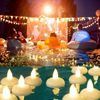 Battery Operated LED Candle Diya Decorative Lights Pack of 12 - Faydekasauda
