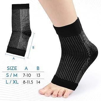 BD Swelling Arch Heel Socks yoga sport protect socks Pack of 2 Pair - Faydekasauda