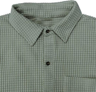   Men's Knit Stylish Half Sleeve Shirt Olive - Faydekasauda 